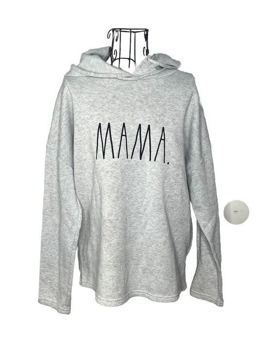 Rae Dunn Womens Mama Graphic SweatShirt Gray Sz Med Long-sleeve, Minimal Damage
