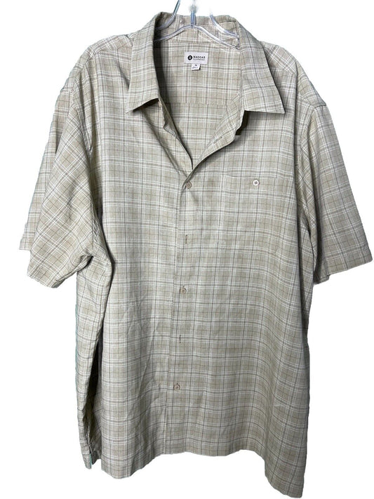 Haggar Regular Fit Button-Down Shirt Men's 3XL Short Sleeve