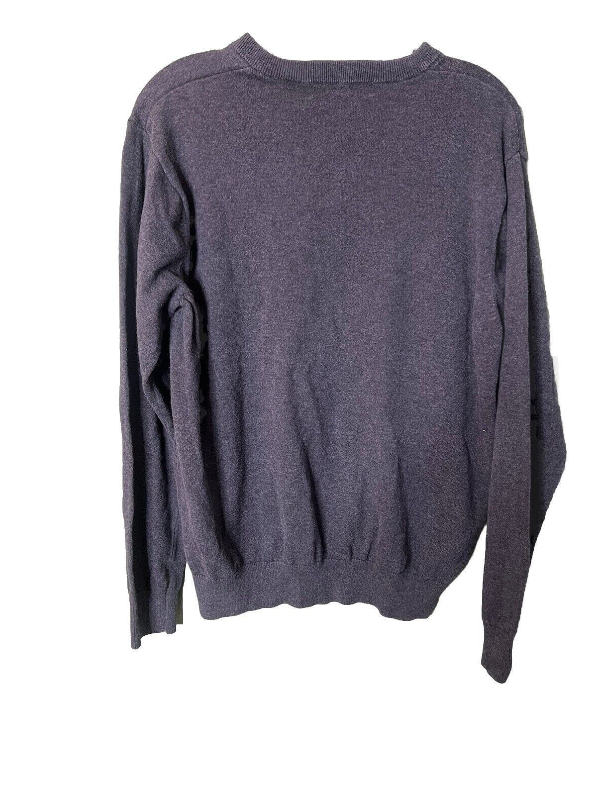 Greg Norman Men's Cotton V-Neck Sweater Grey Size Medium