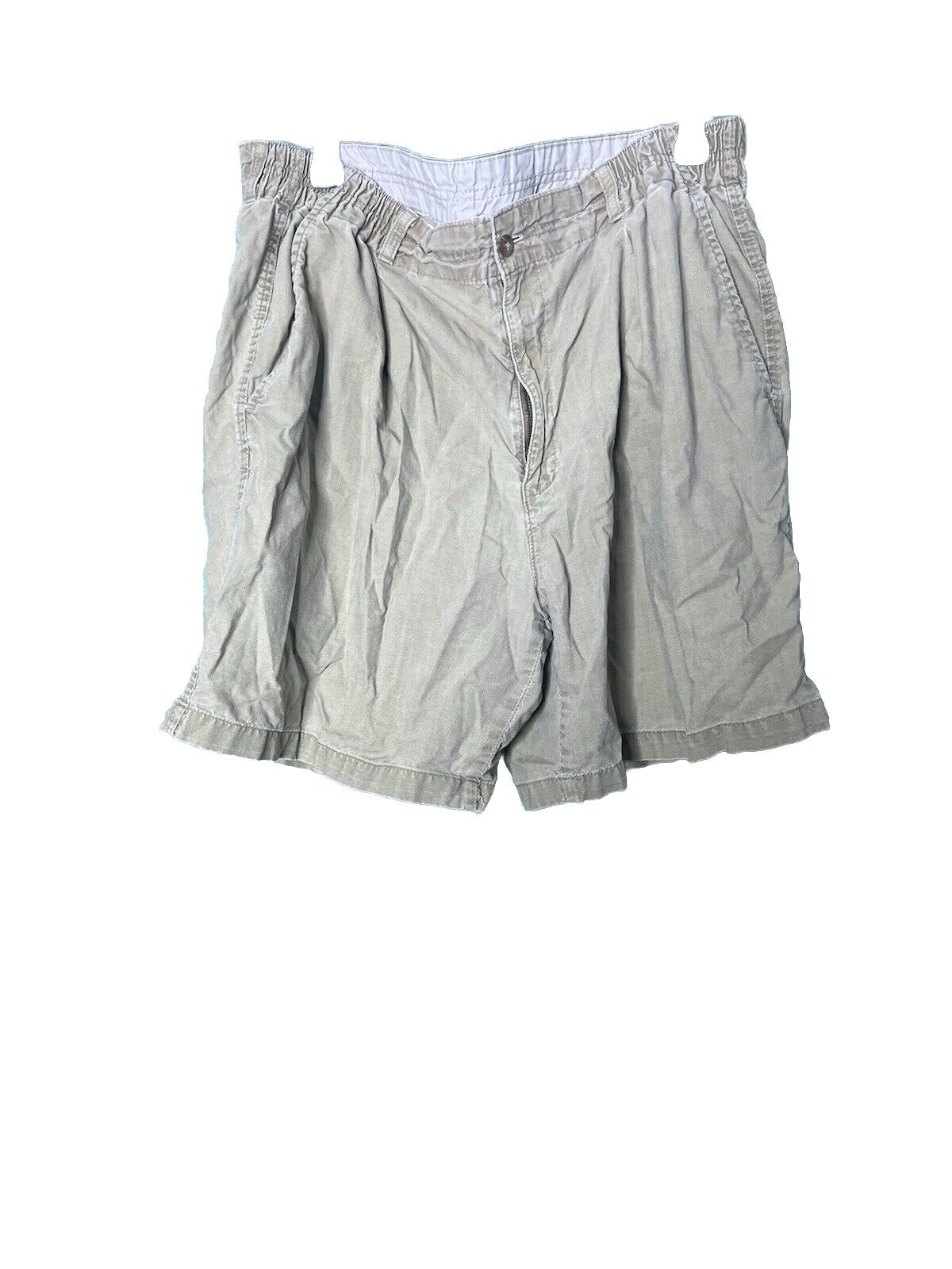 Men's Bay to Bay w/partial Elastic Waistband Chino  Shorts Size 38