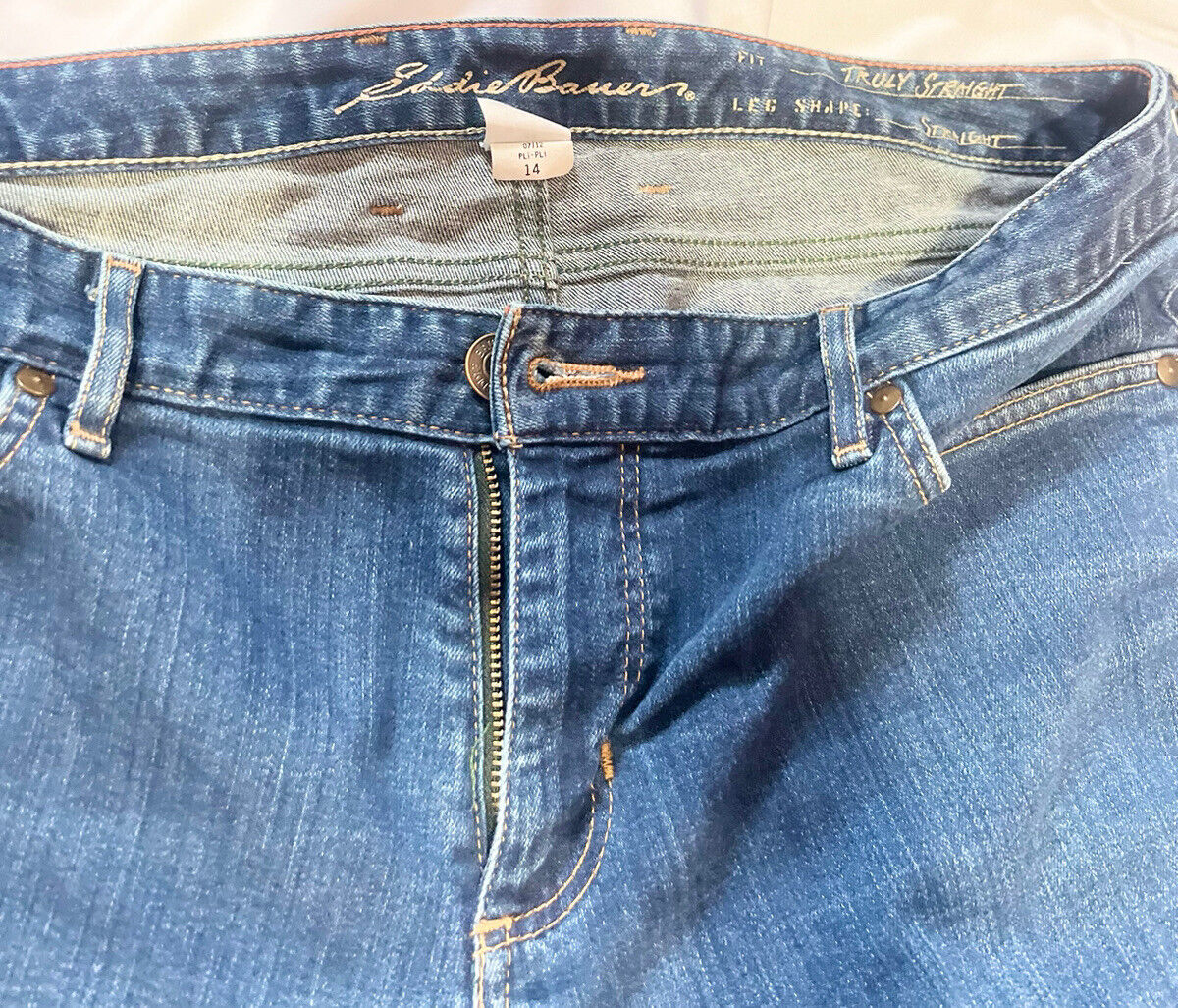 Eddie Bower Jeans Women’s Size 14,Truly Straight Fit,Great Condition,Denim,rare
