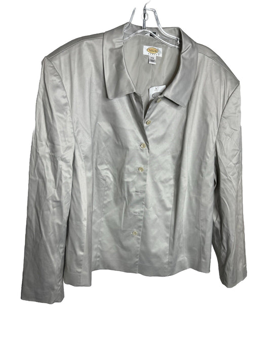 Talbots Women's Button Up Shirt ~ Sz 24W ~ ~ Long Sleeve