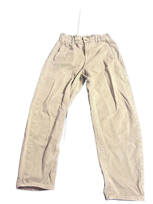 NWT Zara Wide Leg Jeans Size 6 Womens CREAM Denim Pants Summer