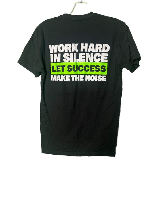 Men's T-Shirt Work Hard In Silence Shirt Motivational Shirt Quote Small