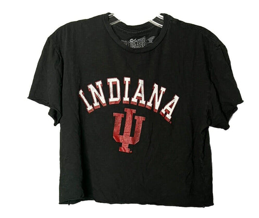 Indiana  Top Womens XS Red Retro Brand NCAA Team Short Sleeve Shirt