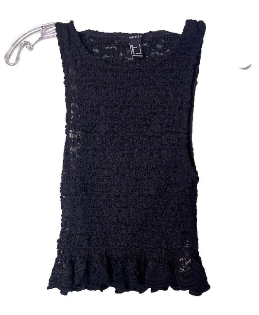 Forever 21 Black Knit Dress Small