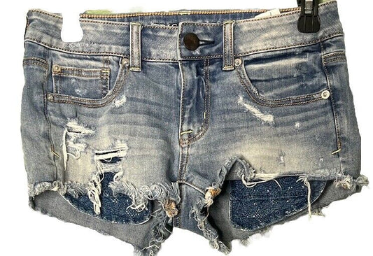 AMERICAN EAGLE Jean Shorts Shortie - Super Stretch size 2