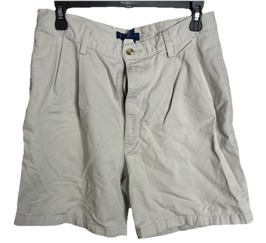 IZOD Mens Saltwater Stretch Shorts Soft Relaxed 9.5 Inch Chino Shorts 32