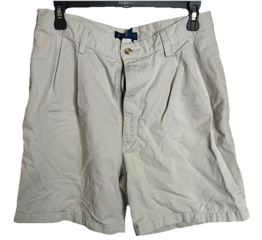 IZOD Mens Saltwater Stretch Shorts Soft Relaxed 9.5 Inch Chino Shorts 32