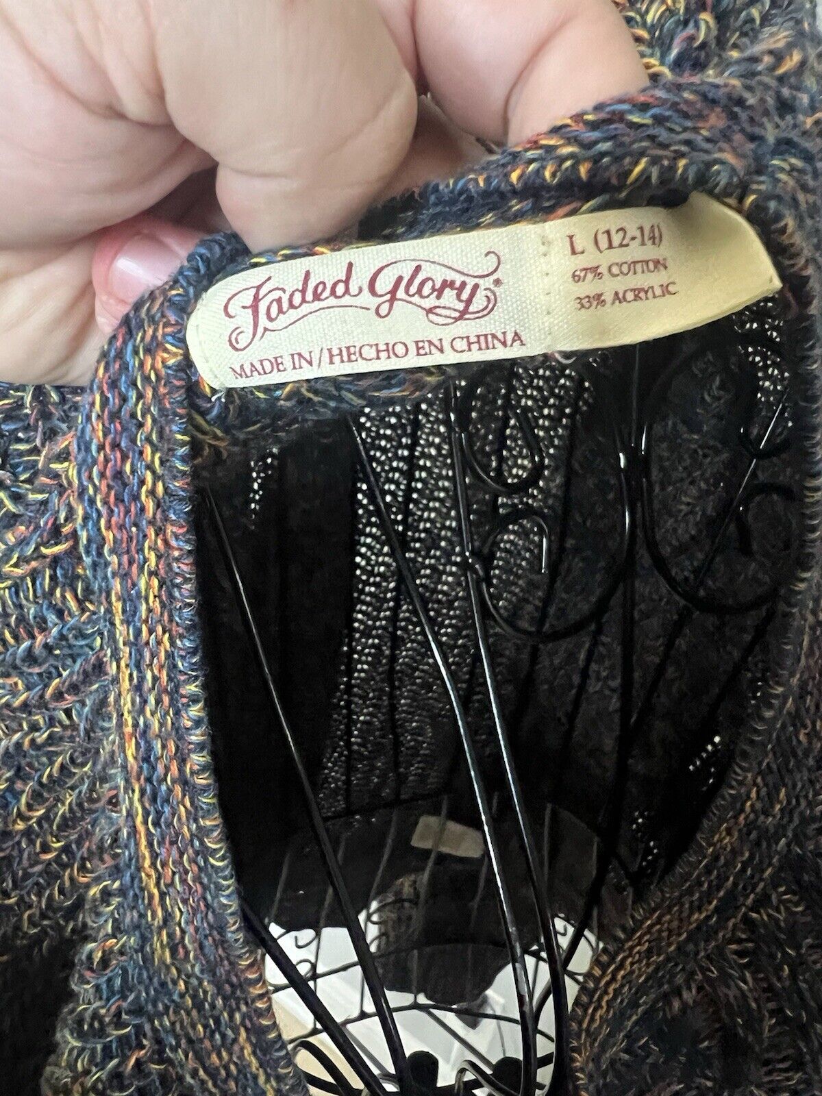 Vintage Faded Glory Long Sleeve Shirt Woman’s Large