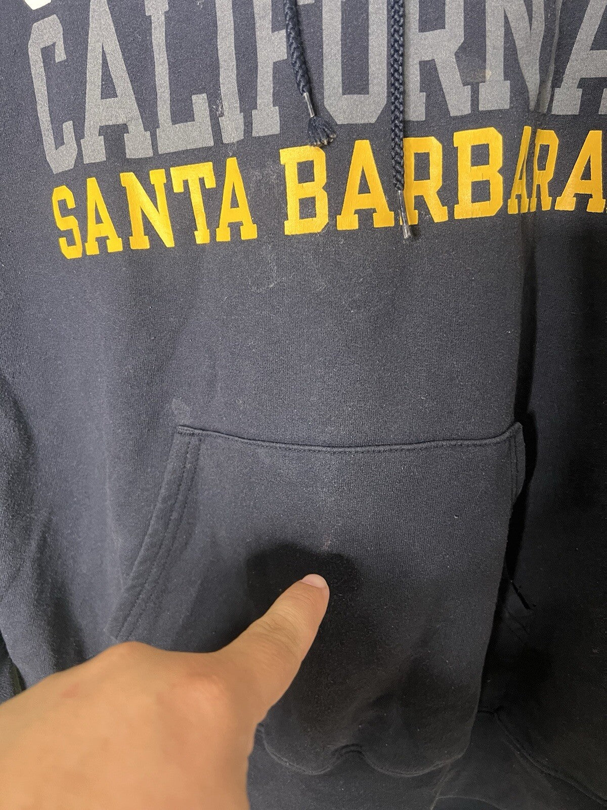 Vintage UCSB Santa Barbara Hoodie Sweatshirt Adult Small Blue University