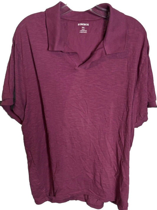 Bonobos Shirt Adult 2XL  Polo Standard Fit Short Sleeve Casual Rugby Mens