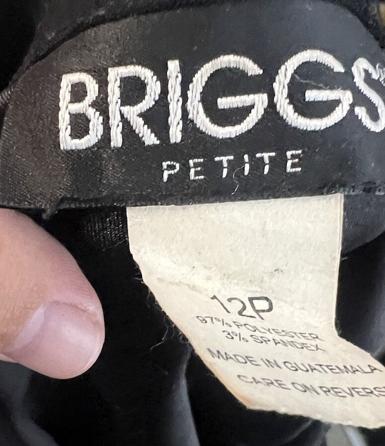 Women’s BRIGGS Eggplant Purple Blazer Size 12p Petite