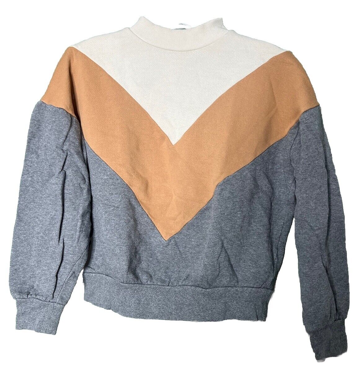 Wesley Women’s Extra Small XS Sweatshirt Sweater Crewneck Long Sleeve Colorblock