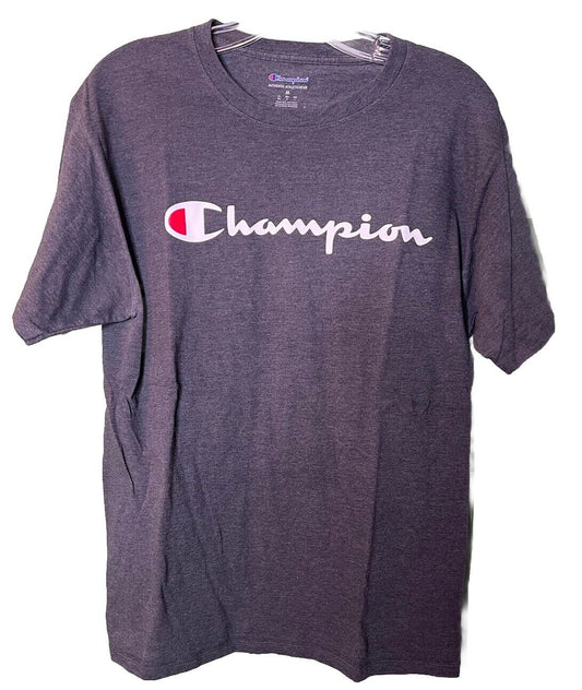 Champion T-Shirt Men's Jersey Tee Classic Fit Script Logo Size Medium