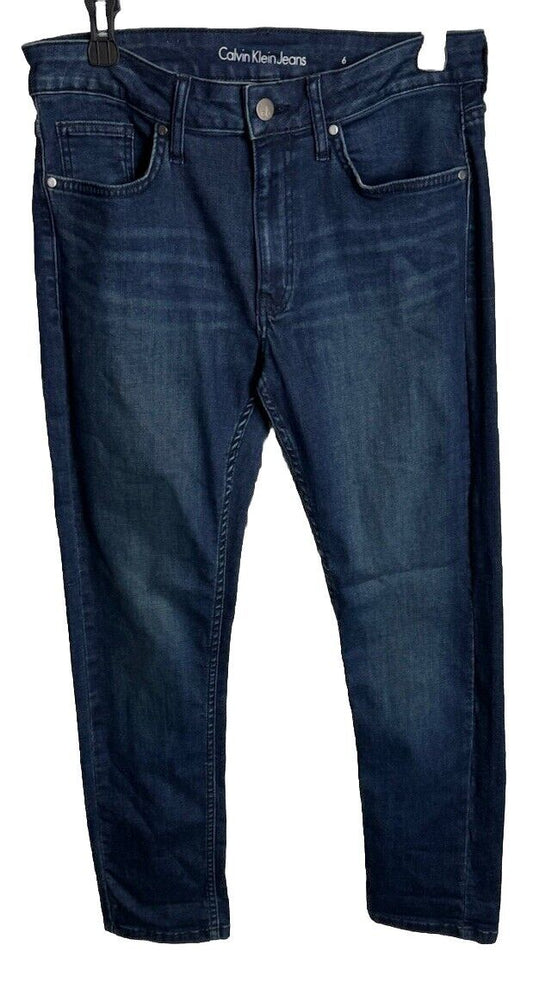 Calvin Klein Jeans Womens Slim Boyfriend Jeans Denim Blue Size 6 Stretch