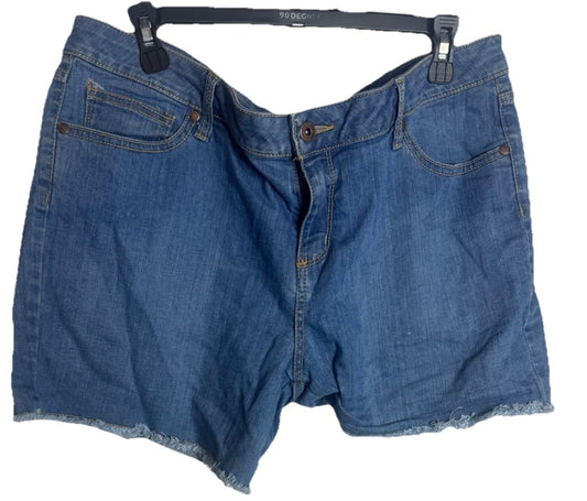 Arizona Jean Co. Denim Shorts Juniors 17 Blue Rise Medium Wash
