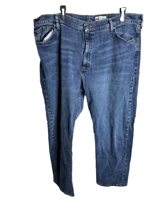 Wrangler Mens 42x30 Jeans Relaxed Bootcut Blue Jeans