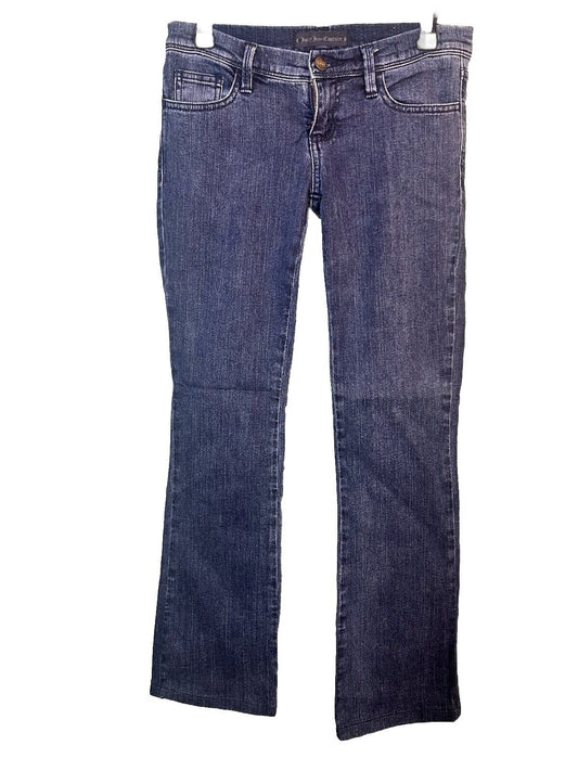 Juicy Couture Jeans Womens 25 Blue low Rise Skinny Stretch Med Wash Denim