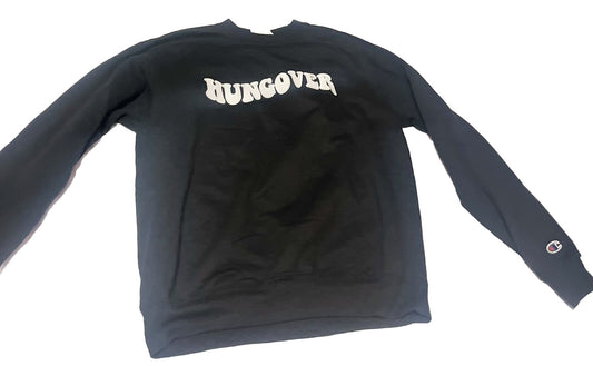 Hungover, Champion Sweatshirt, Mens Size M, Black, Only Worn Once, High Quality