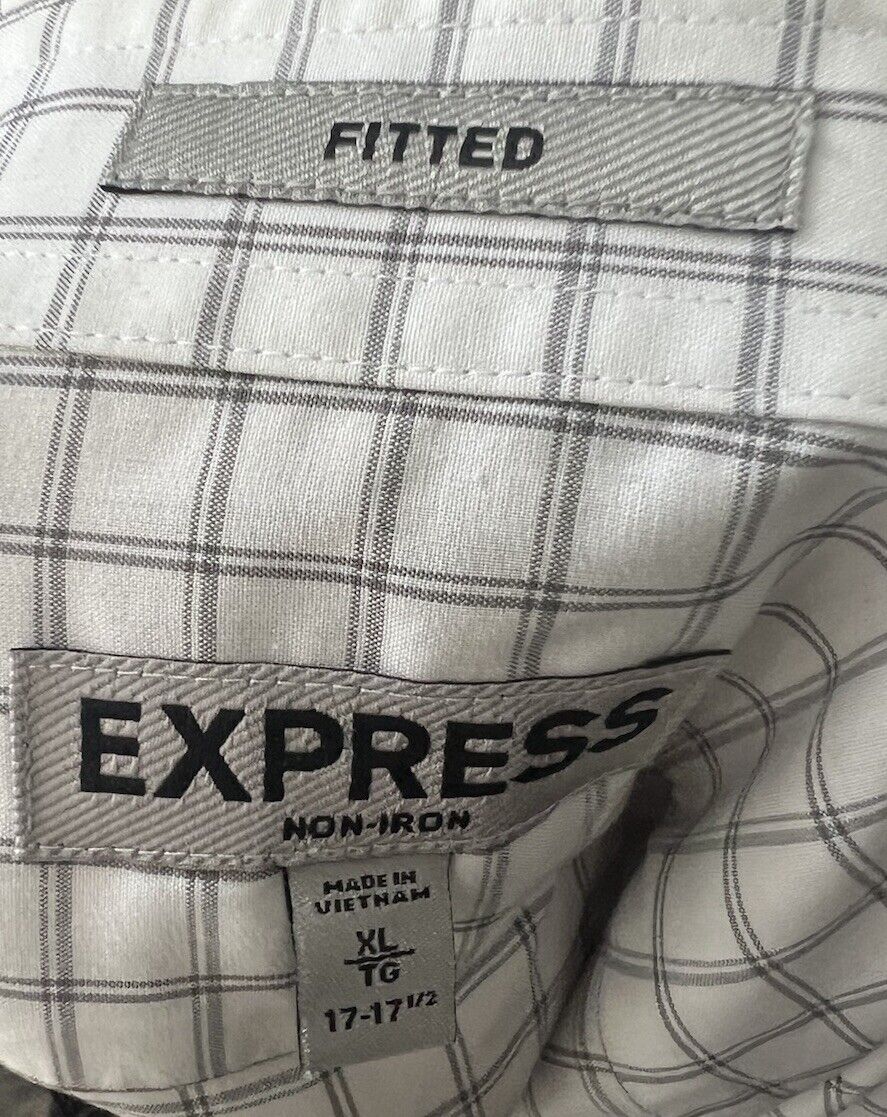Express Men’s XL (17-17.5) Button Down Shirt New
