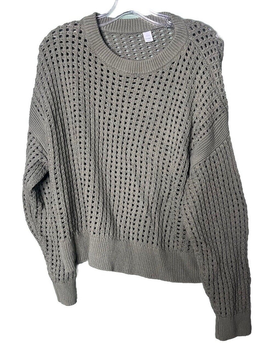 Old Navy Women's Knit Sweater Size Large  Basic Solid Casual Crew