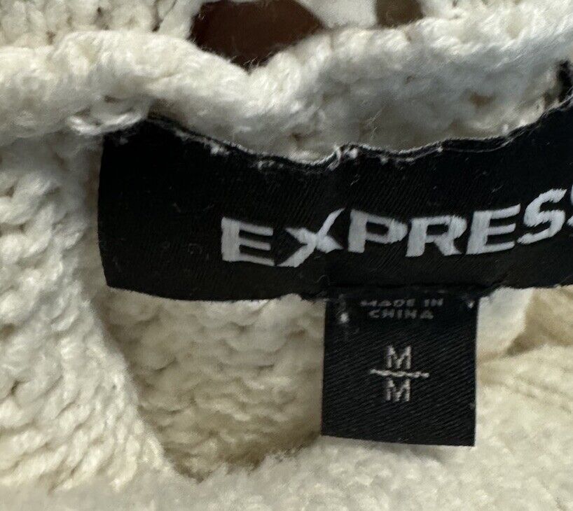 Express Women's Knit Turtleneck Neck Sleeve Long Sweater Size M