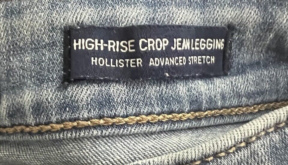 Holister Women's Jeans Size 1 R 25 x 25 Distressed Cut Denim