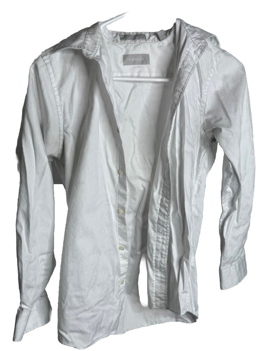 Nordstrom White Button-Up Size 14