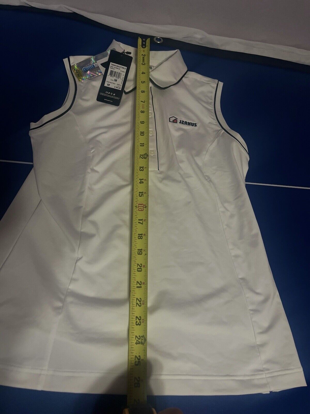 Adidas Women’s Golf Shirt, Size Medium, Clima Cool, White Shirt, High Quality