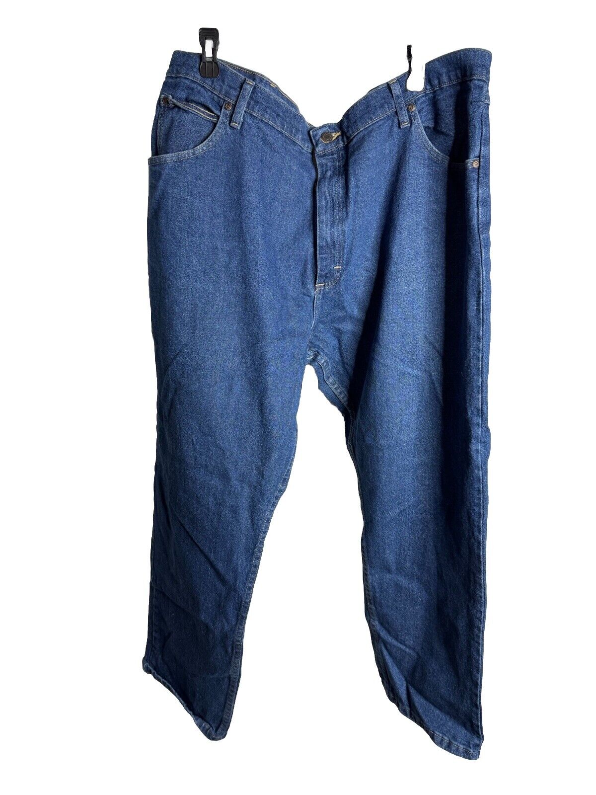 Wrangler Mens 42x30 Jeans Relaxed Bootcut Blue Jeans