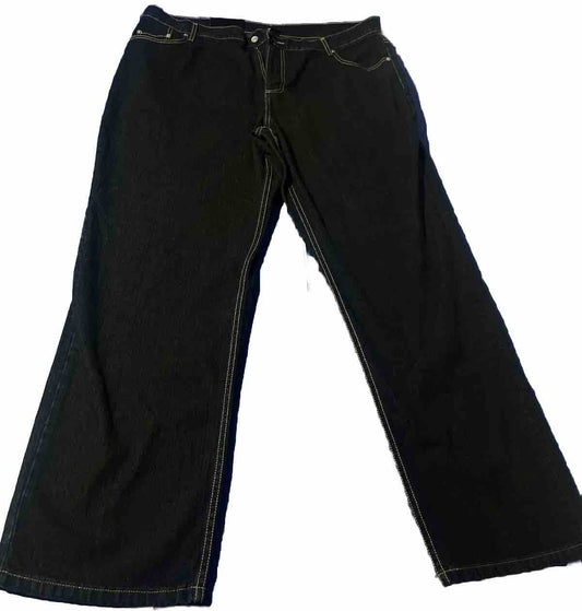 Afani Men’s Jeans, Size 42x32, Regular Fit, Black Denim Jeans, High Quality,rare