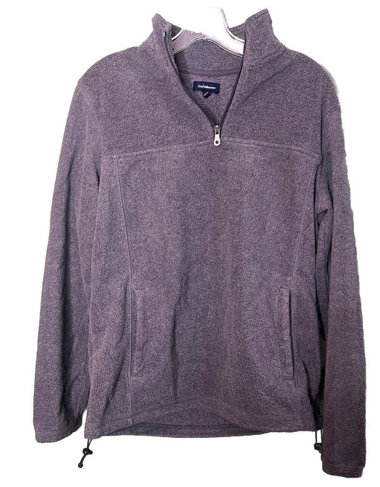 Croft Barrow  Mens S Sweater Fleece Pull On Sweatshirt With Zipper