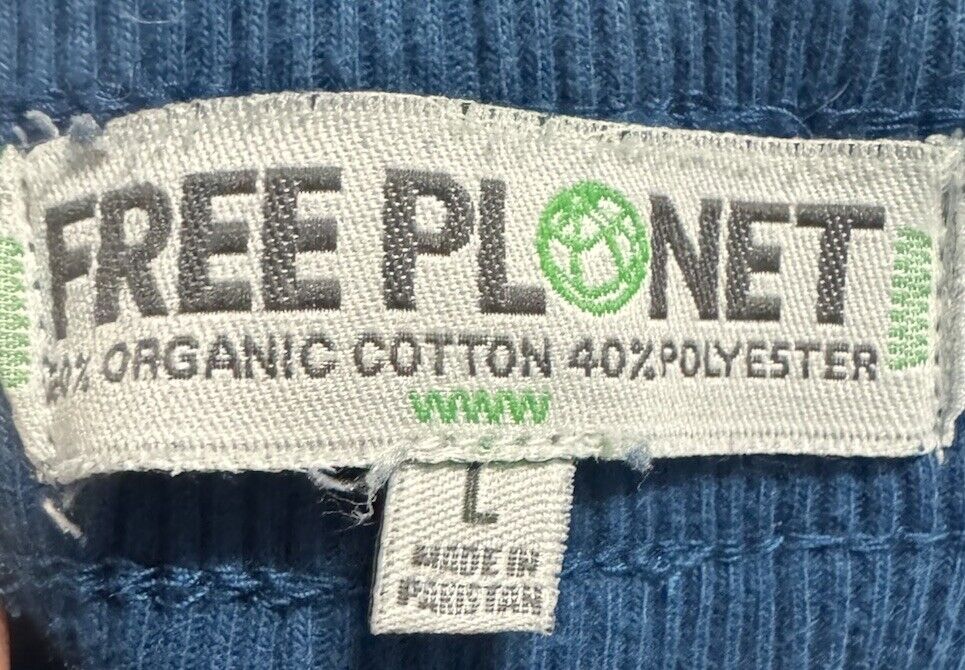 Free Planet Mens Cotton Blend Jogger Sweatpants Size L Sustainable