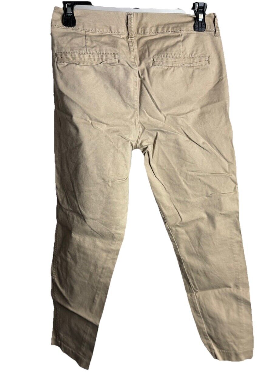 OLD NAVY Women's Size 2 Pants Mid Rise Skinny Pixie Ankle Beige