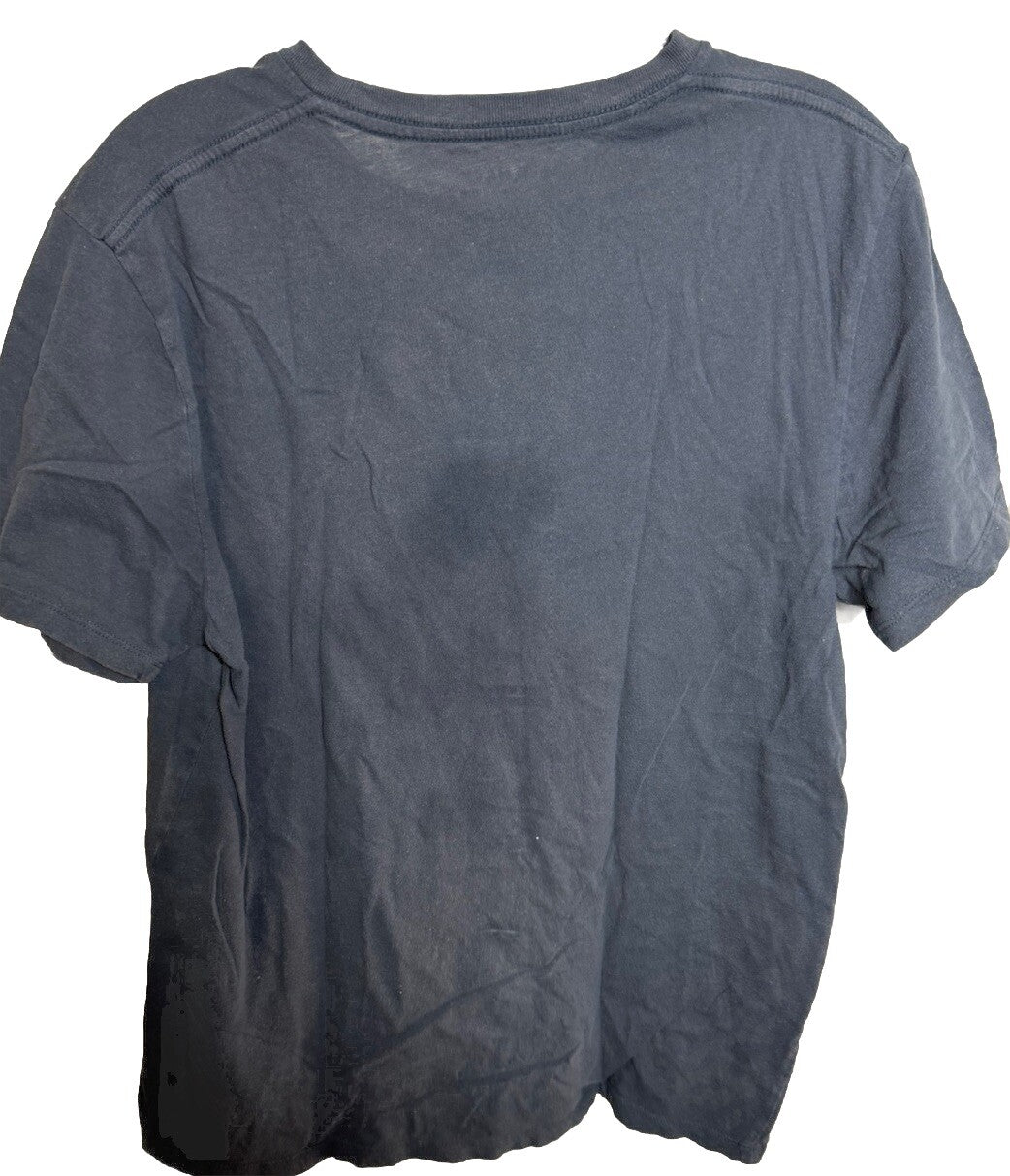 Old Navy Dark Gray Graphics T-shirt Size Medium