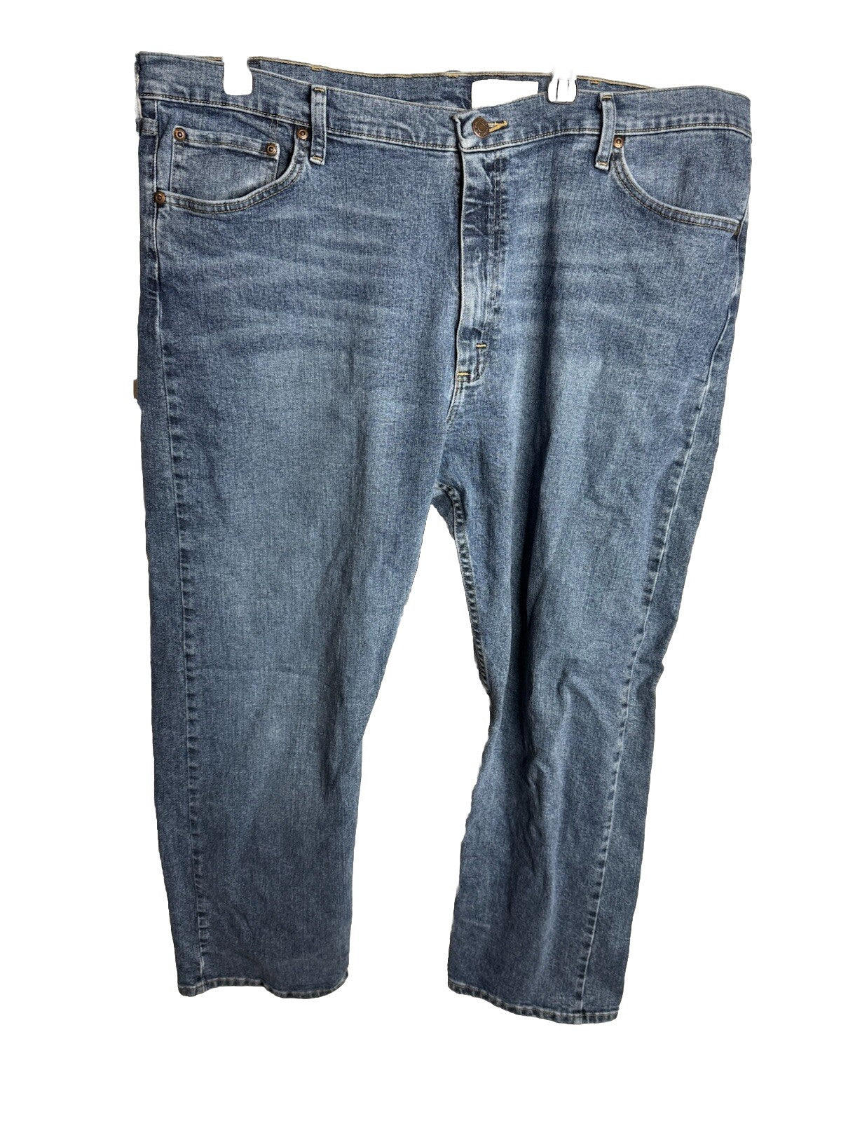 Wrangler Mens 42x30 Jeans Relaxed Bootcut Blue Jeans