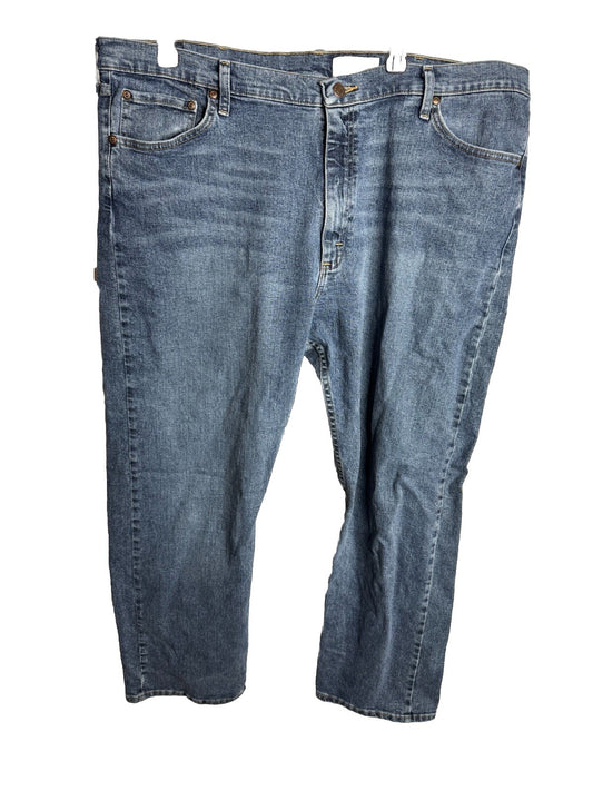 Wrangler Mens 42x30 Jeans Relaxed Bootcut Blue Jeans