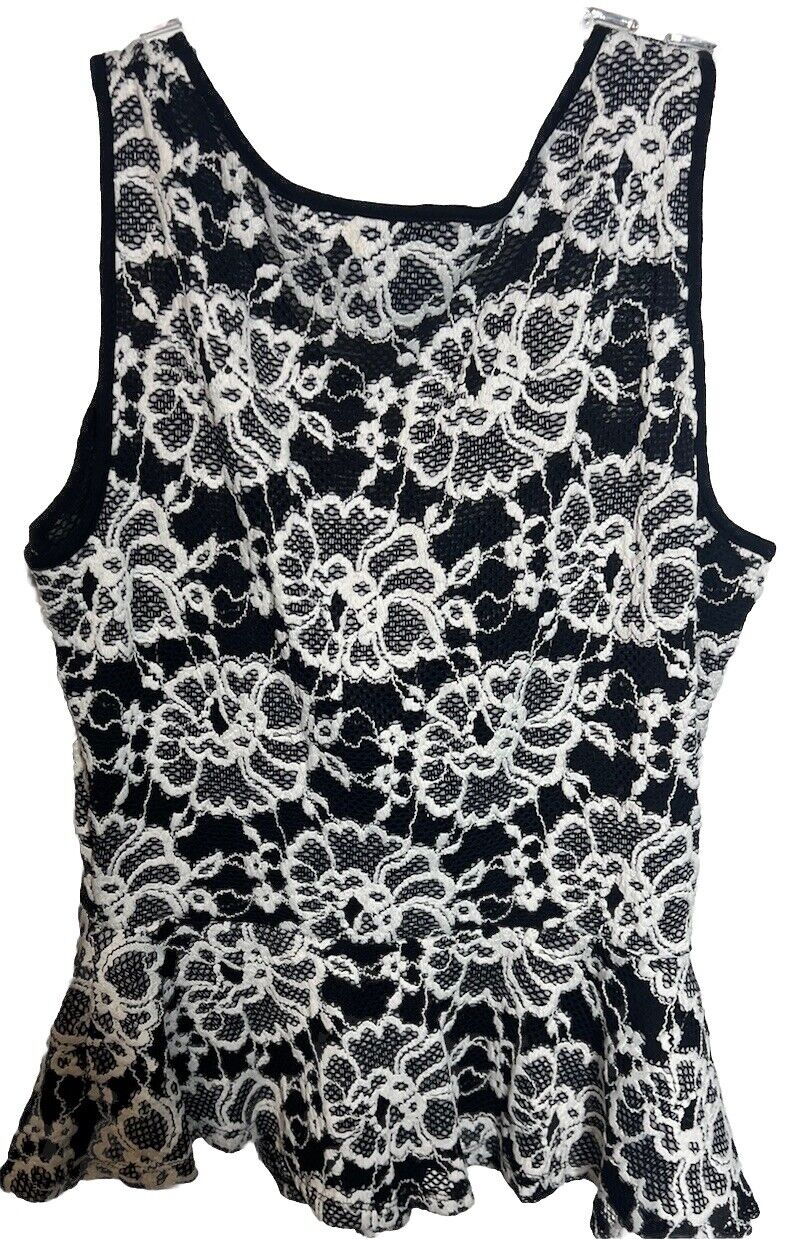 INC international concepts Women’s Size M Black & Off White Dress