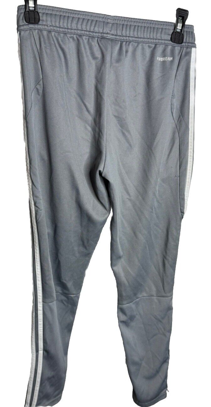 Adidas Pants Boys Medium Size 10/12 Pockets White Logo Kids Youth 24x27