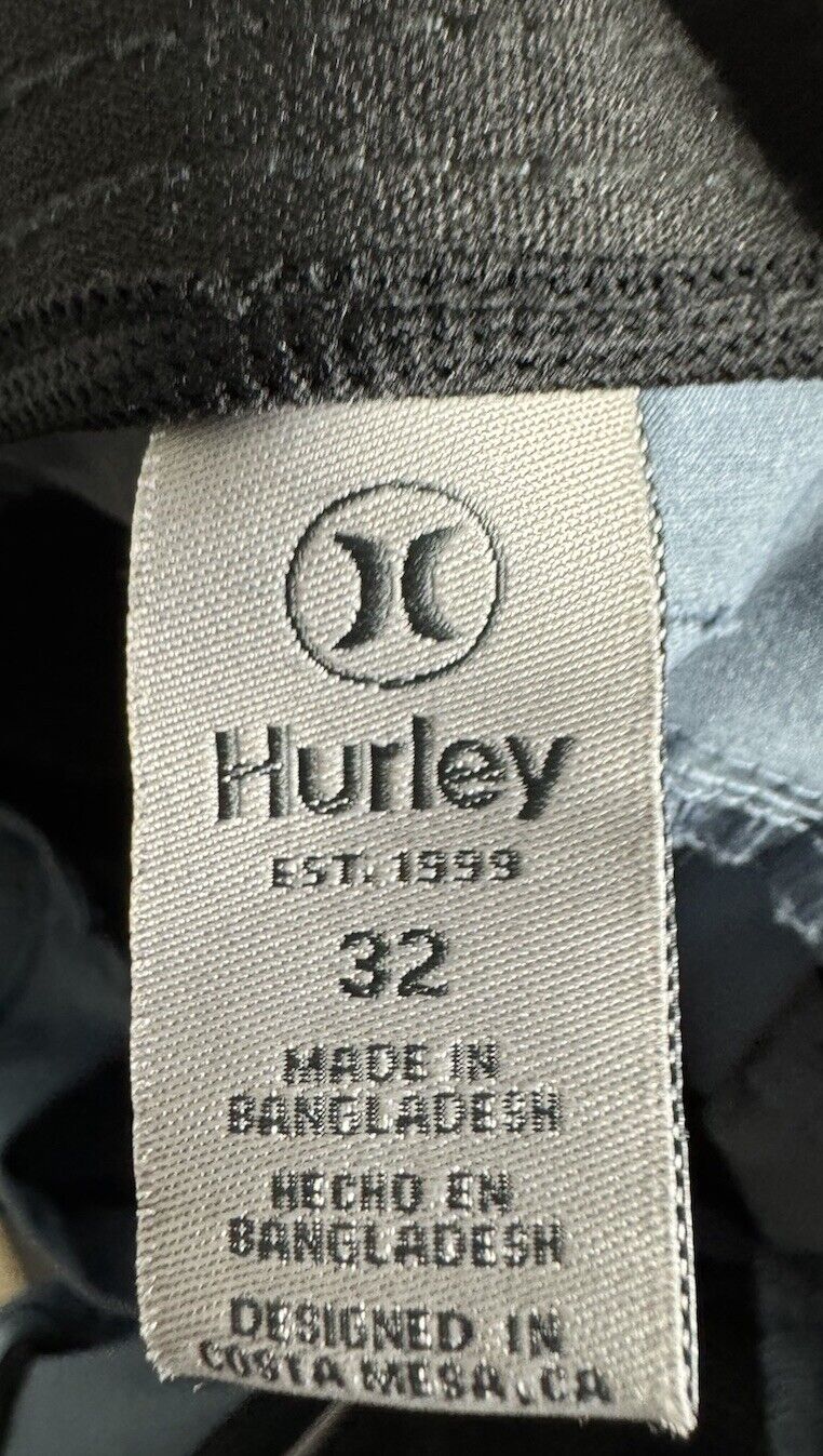 Hurly Pants Adult 32 Chino Lightweight Outdoor Straight Casual Mens