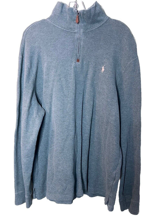 Polo Ralph Lauren Sweater Mens 2XL 1/4 Zip Pullover