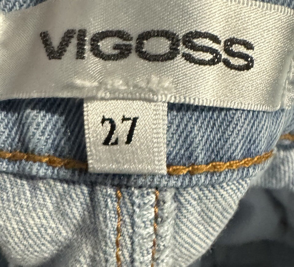 Vigoss Womens Jeans Blue Size 27 ) Low Rise Stretch Skinny Leg Denim