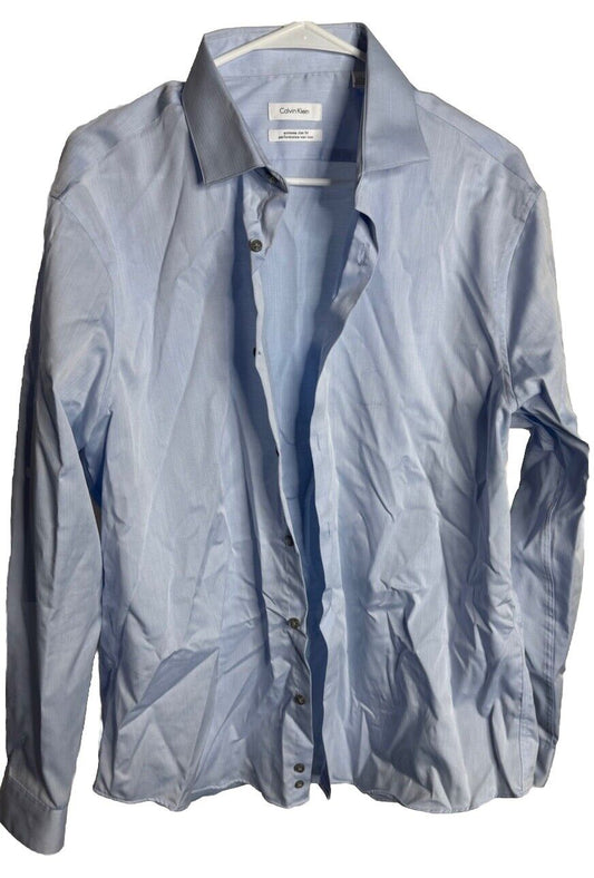 Calvin Klein Mens Shirt Long Sleeve Button Down 17 34/35