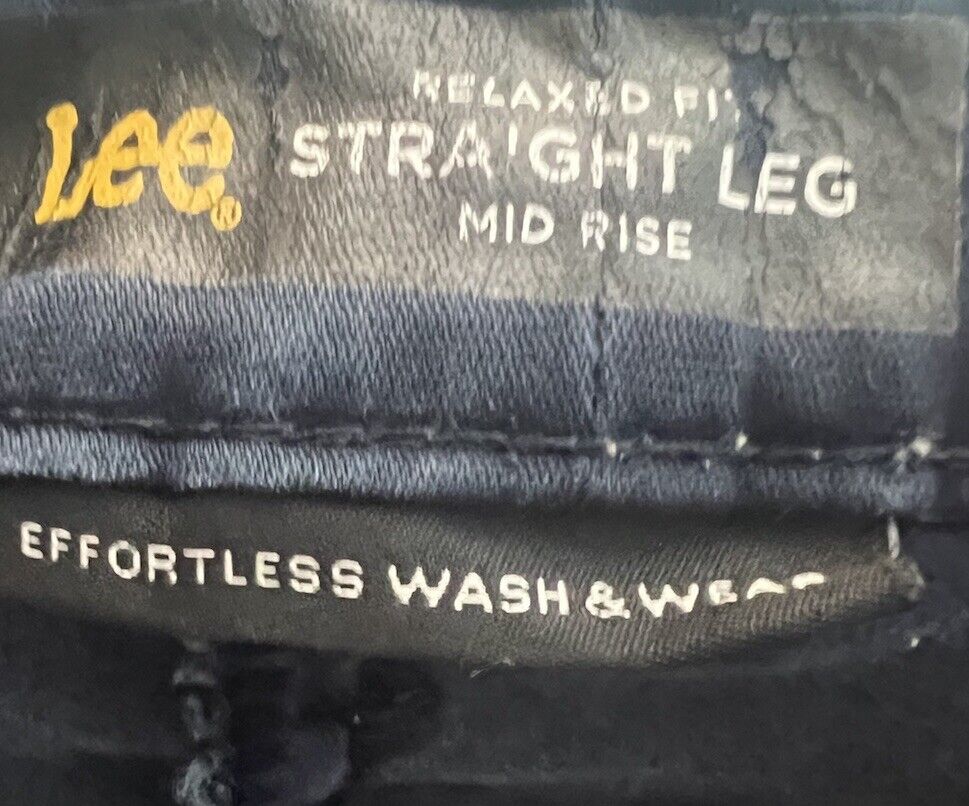 Lee Straight Women's Size 14 Long Relaxed Fit