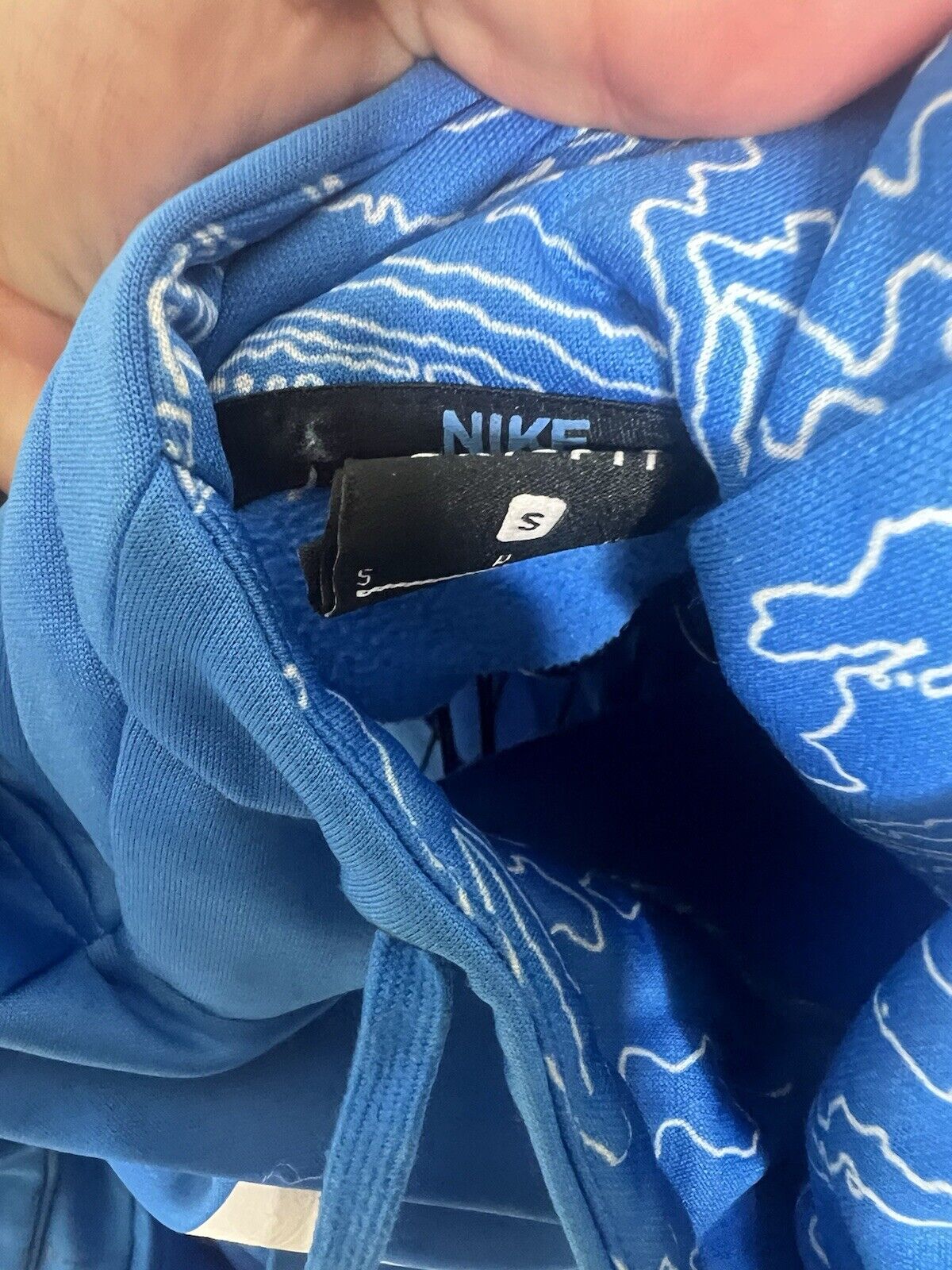 Nike Blue Pullover Hoodie Sweatshirt Small
