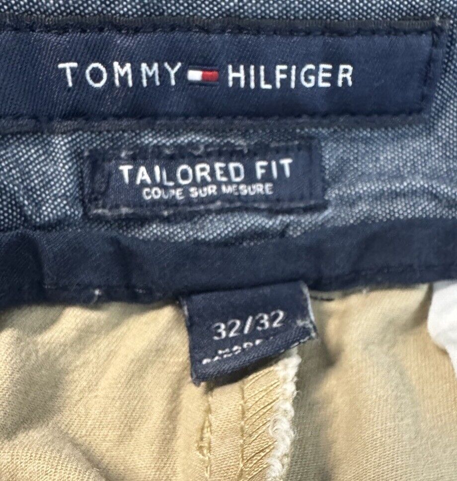 Men’s Tommy Hilfiger Rayon Khaki Pants  32 X 32 Straight Leg