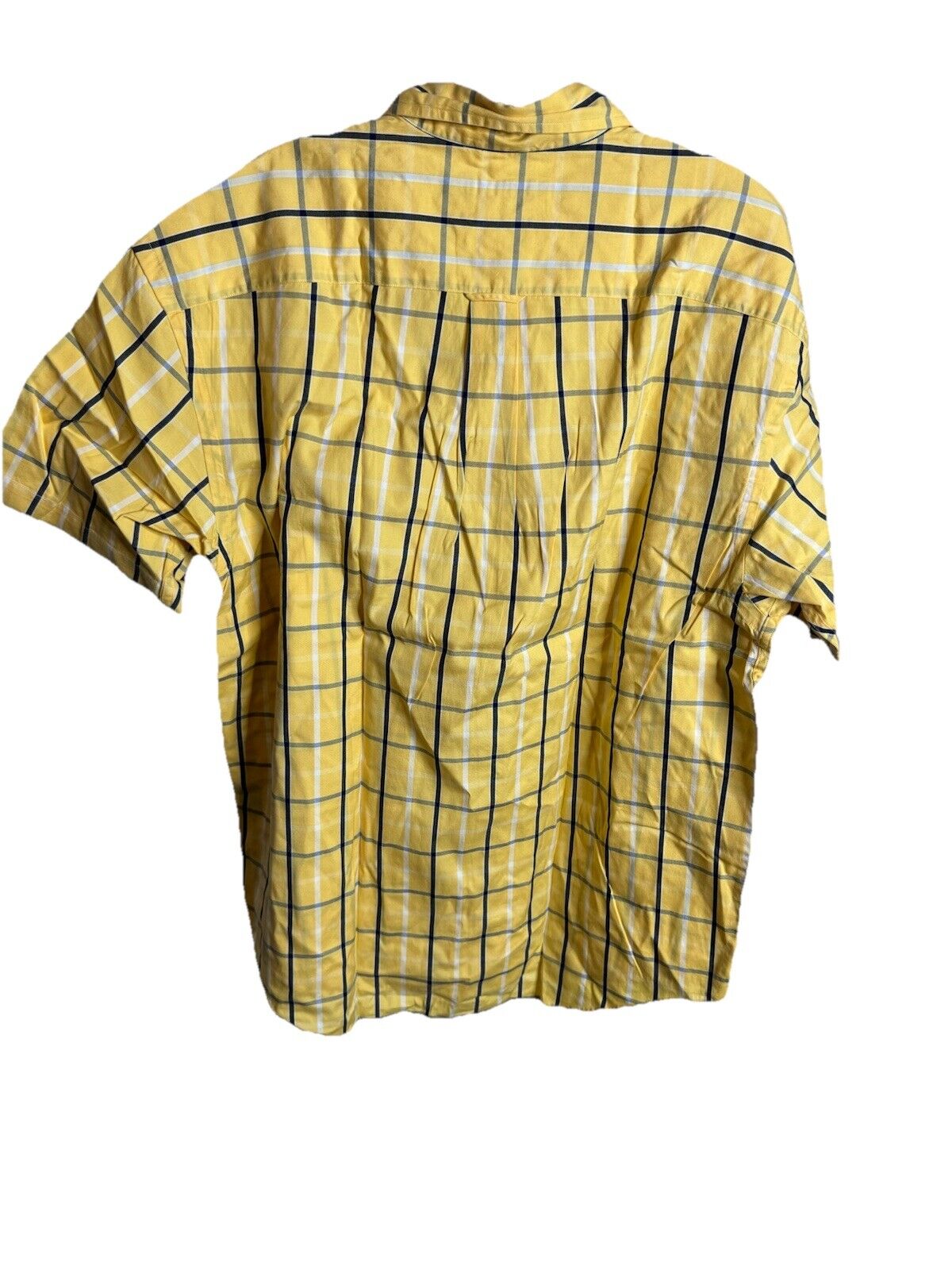 Nautica Shirt Mens Large Newport Short Sleeve Plaid Button Down Casual