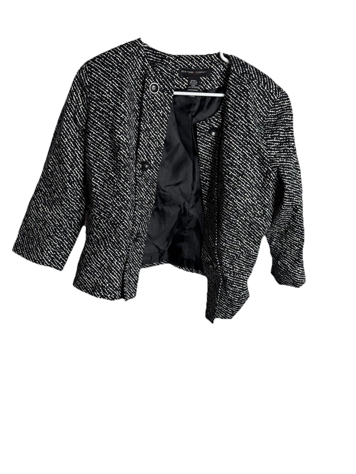 New York & Company Blazer Jacket Womens Size 10 Multi Single Breasted Two Button