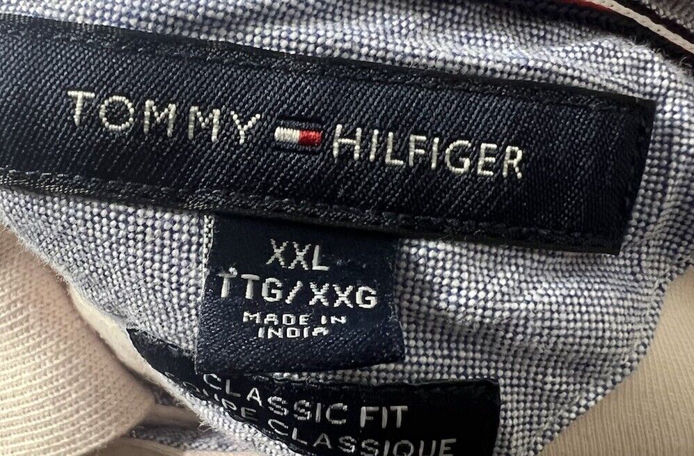 Tommy Hilfiger Polo Shirt Mens Size 2XL Casual Short Sleeve